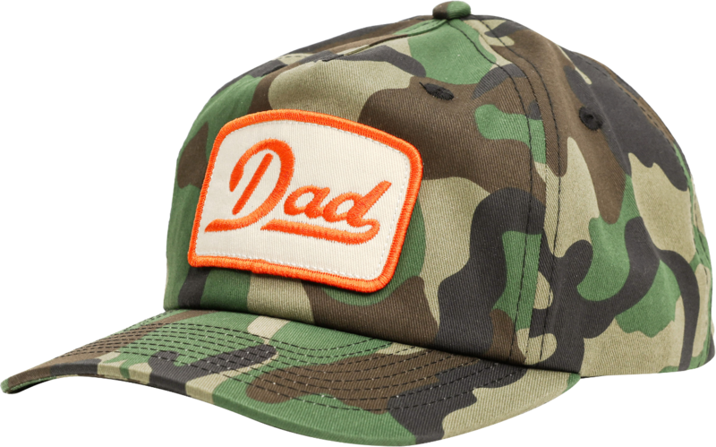 Custom camo Dad hat with embroidered patch